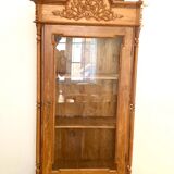 Antique carved wooden display case