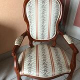 Set of 2 armchairs type cabriolet