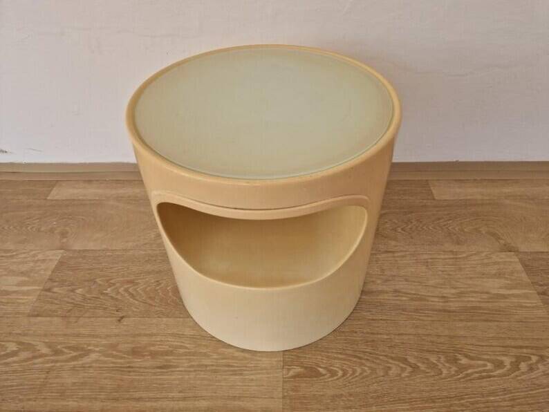 Midcentury Space Age Side Table Artemide, design Emma Gismondi, Italy, 1960s