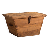 Ancien coffre de rangement en marron naturel (c.1920) #76