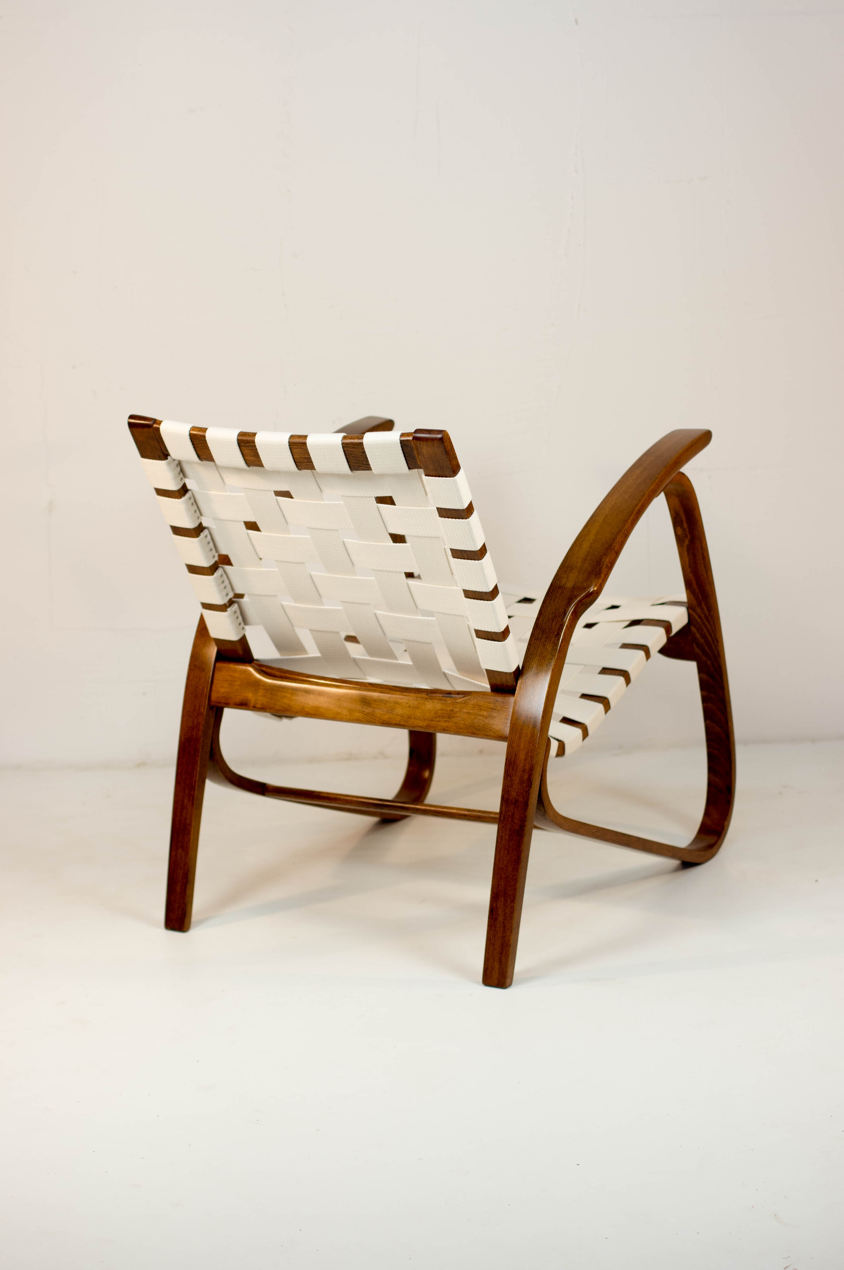 Art deco armchair by Jan Vanek, 1930s, restored