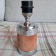 Vintage lamp in silvered metal