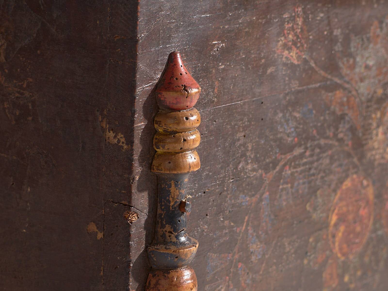 Antique storage trunk dated 1861 #23