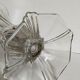 Art-Deco high foot vase in molded crystal early twentieth century