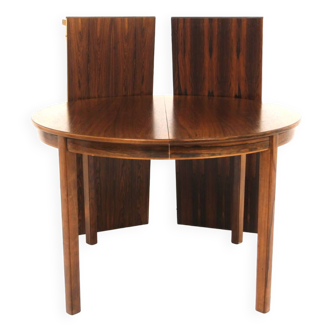 Scandinavian rosewood dining table, Sweden, 1960s