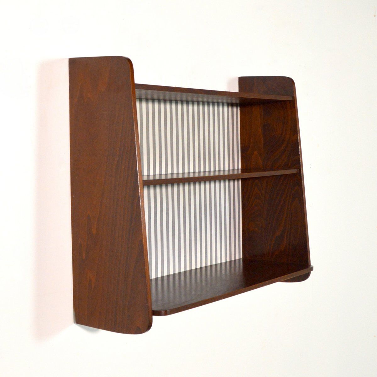 Asymmetrical Scandinavian shelf by Ilse Möbel 1950s