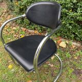 Set of 10 Italian design chairs from the 1970s by Effezeta