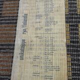 Scandinavian rug wool Rya yellow orange pop 92 x 162 cm