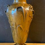Vase en bronze Art Nouveau signé D. Simon