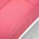 Vintage 1980s Eileen Gray Red Fabric and Metal Daybed