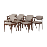 Kai Kristiansen chairs in roswood model 42, set of 8,Denmark 1960s
