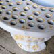 Bouquet holder / flower holder in Moustiers earthenware