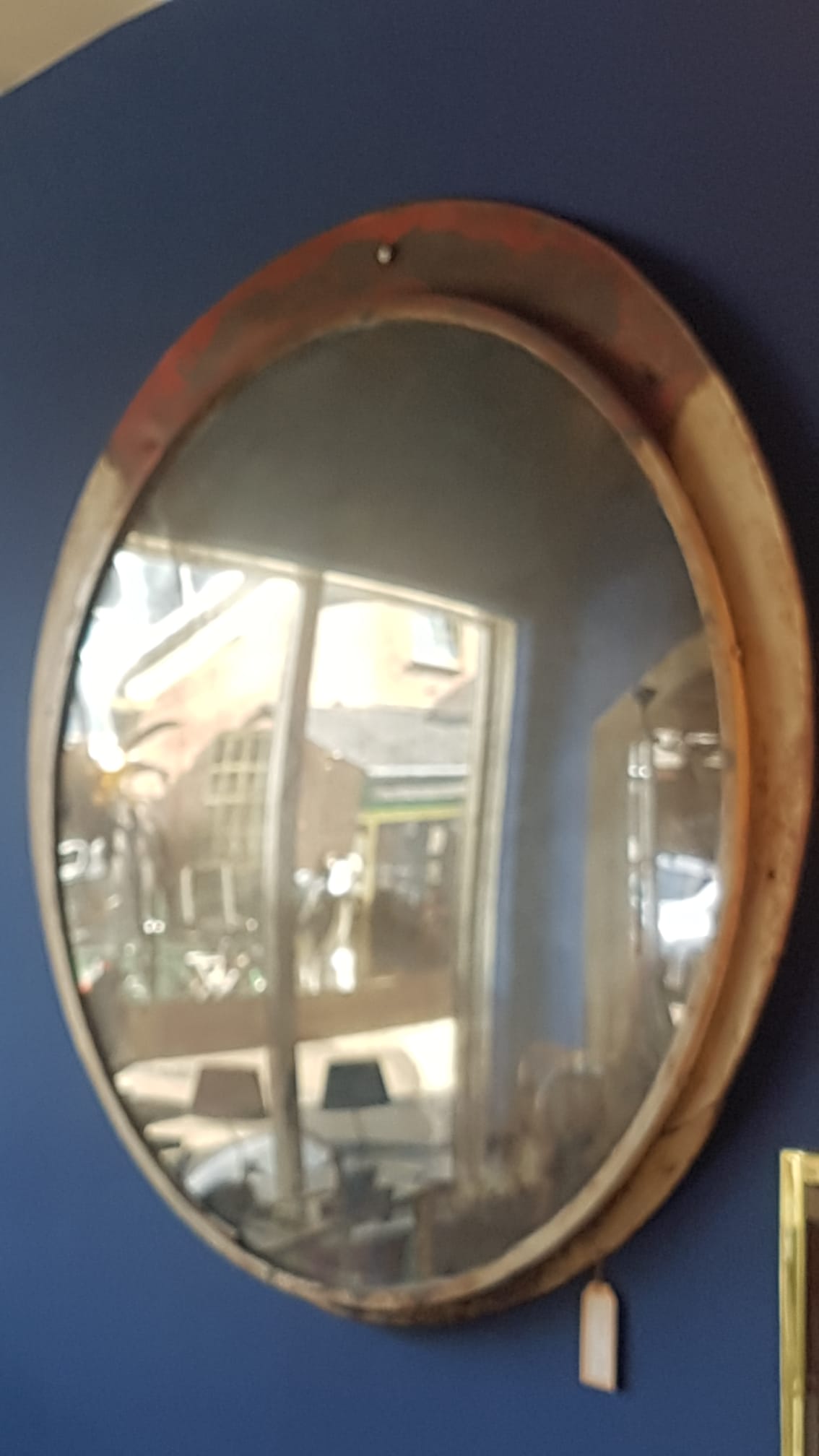 Industrial czech convex railway mirror, 1960s - 135cm