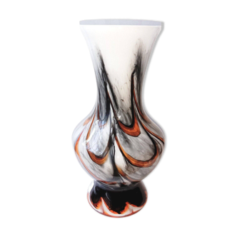Vase vintage en verre soufflé, Florence Italie 1970