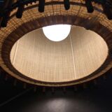 Wooden pendant lamp and Scandinavian-style fabric