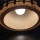 Wooden pendant lamp and Scandinavian-style fabric