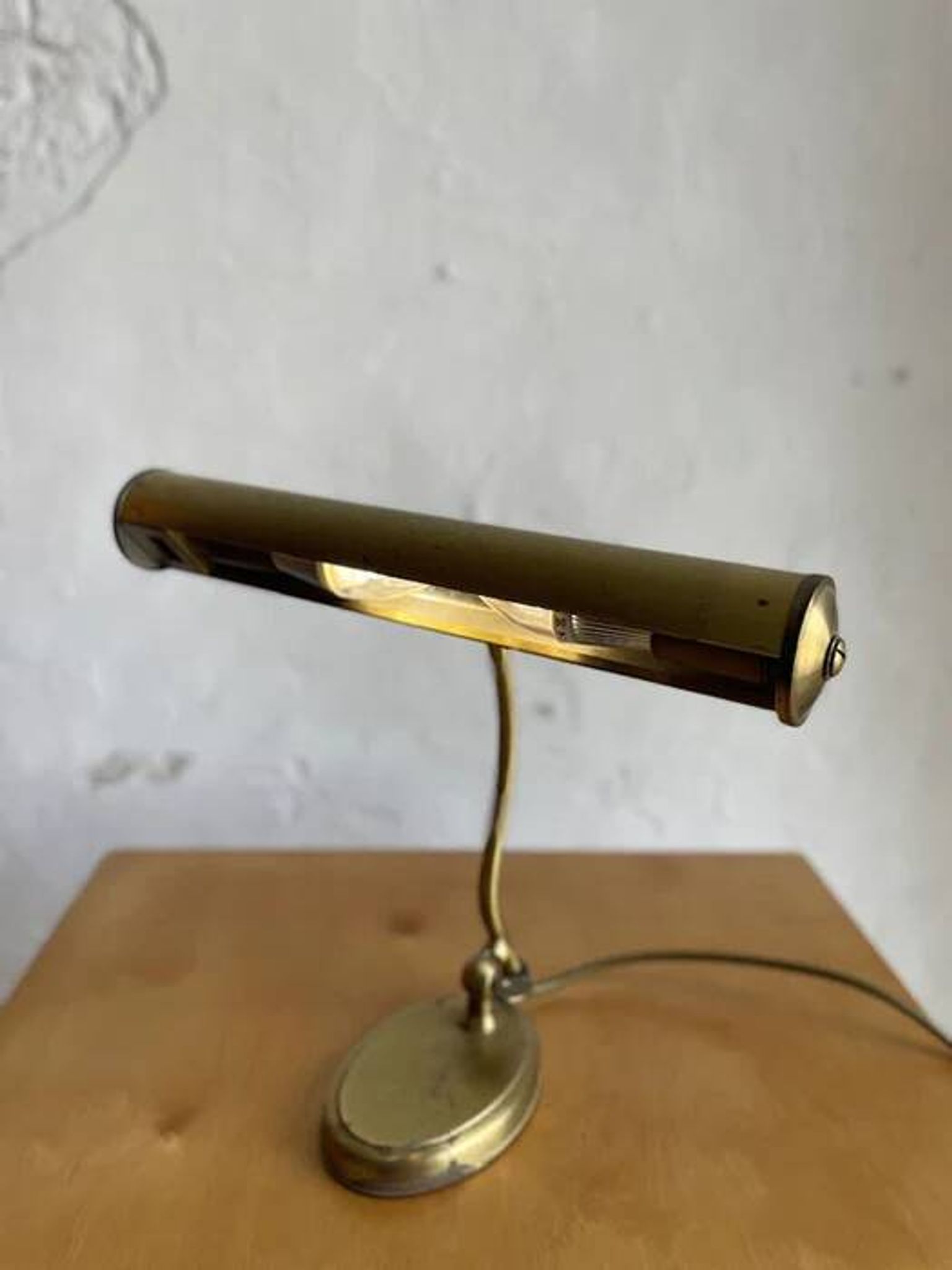 Pfäffle brass table lamp, mid-century modern design, Germany, 1960s