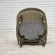 1960s, Danish easy chair, original green furniture velour.
