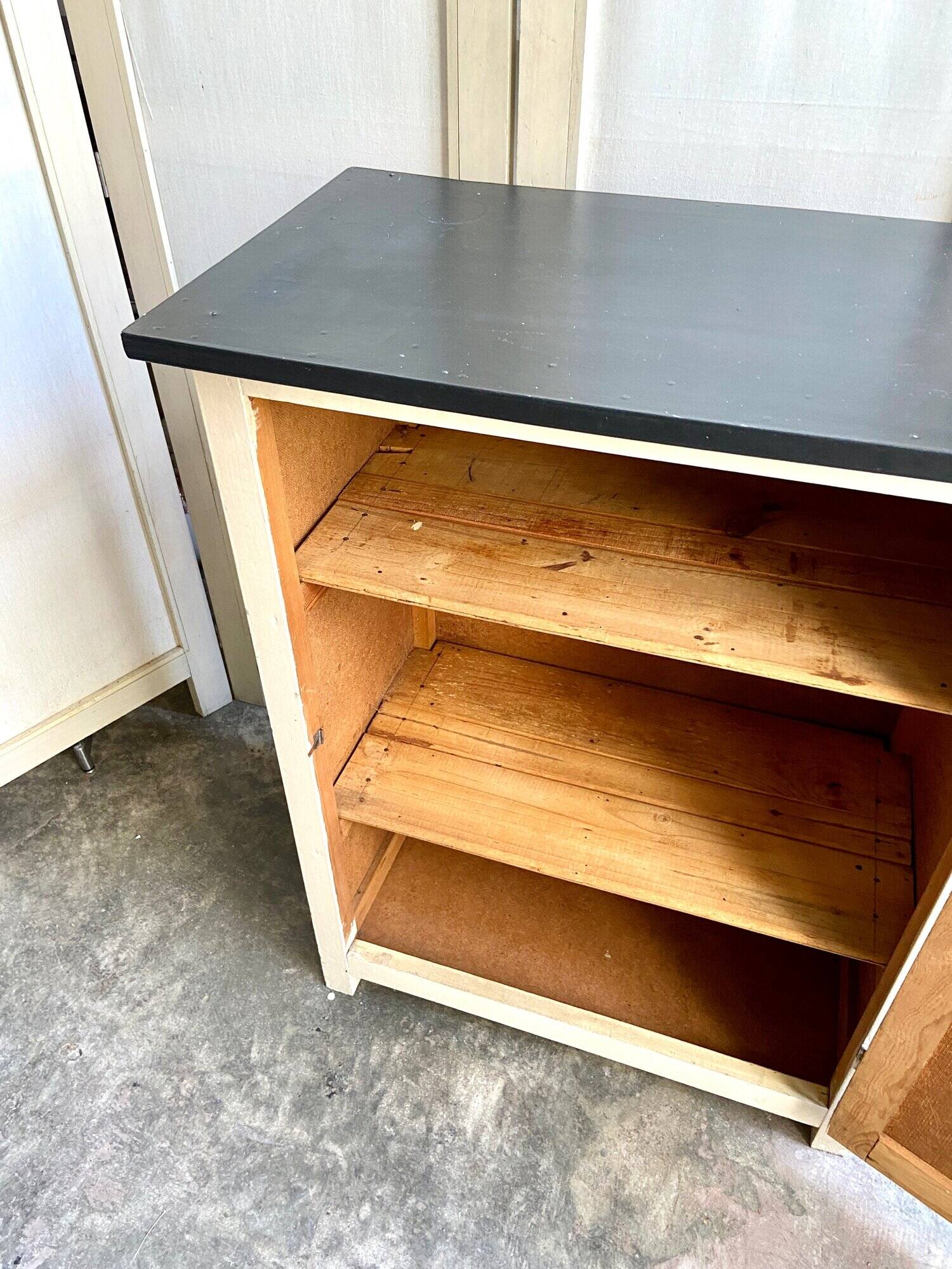 Confiturier parisien en bois beige et noir