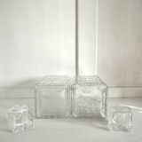 Pair of Glass Whiskey Decanters