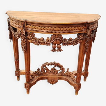 Old Louis XVI style console with wooden top