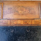 Davenport desk in marquetry walnut, Victorian period.