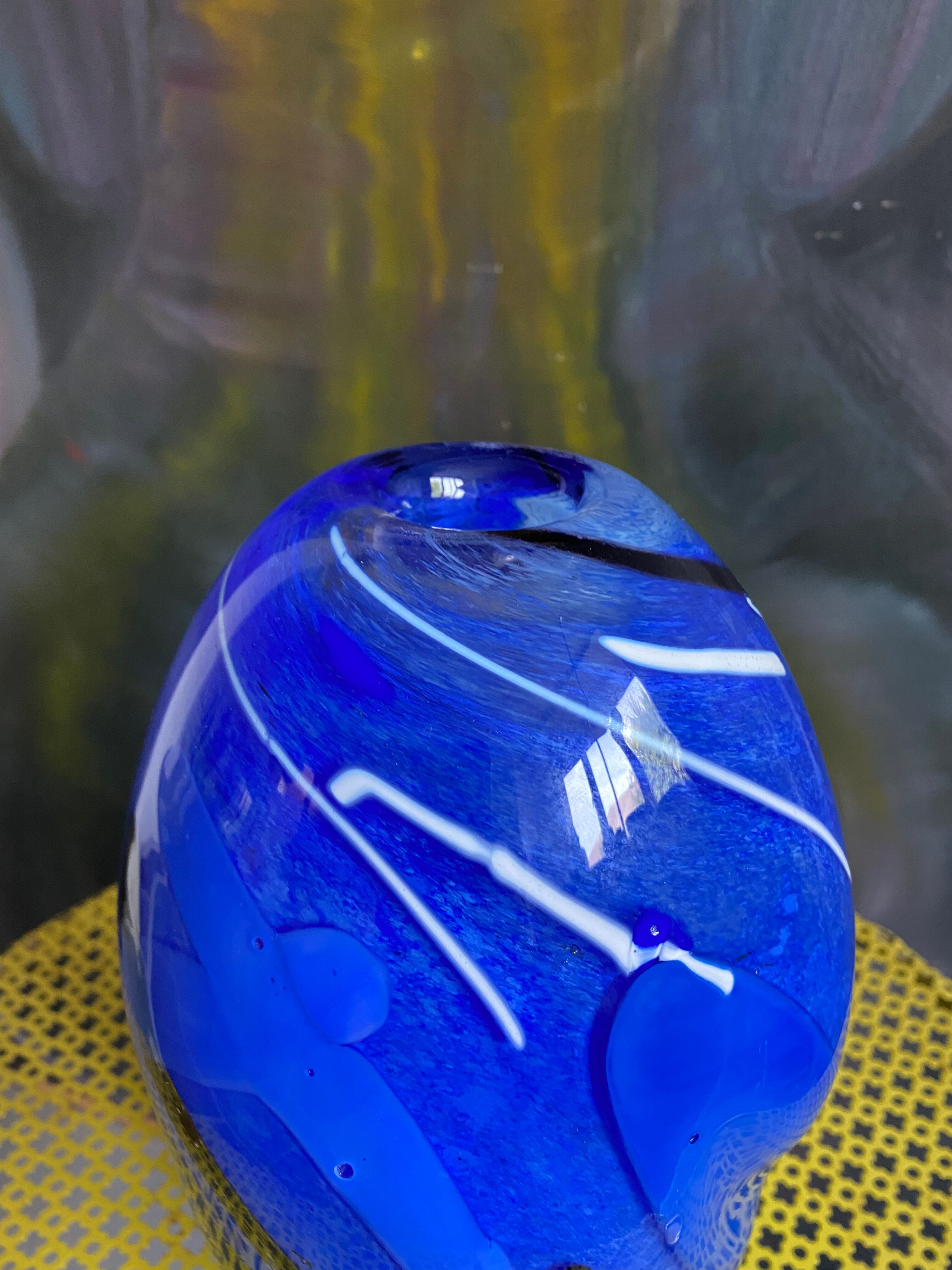 Murano vintage glass vase 80s/90s