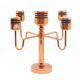 Copper five-arm candlestick Denmark 1960s