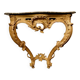 Console de style Louis XV en bois naturel XIX siècle