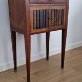Directory style marquetry side table