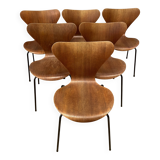 6 chaises Jacobsen Arne