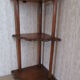 Wall corner shelf cherrywood