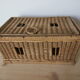 Wicker box with a lid
