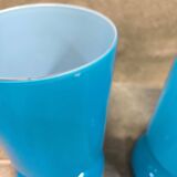 Paire de lampes vintage Ikéa Lykta bleues