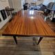 Mahogany dining table varnished year 60