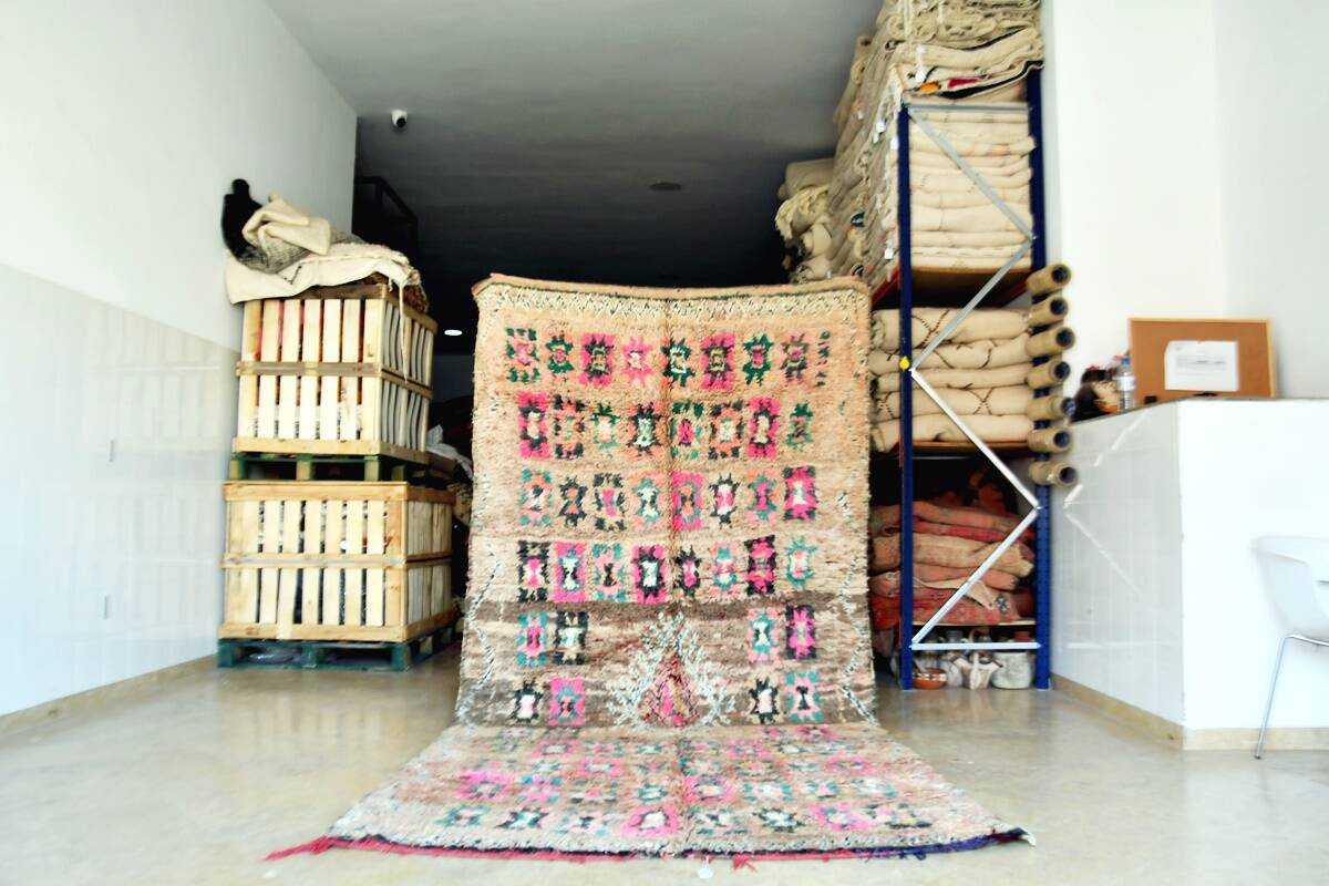 Vintage Boujaad rug 340 x 165 cm