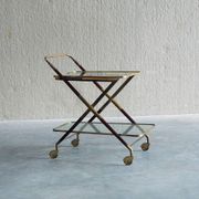 1950s Italian Bar Trolley, Attributed to Cesare Lacca