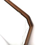 Scandinavian pine mirror, Sweden, 1950, 52cm x 52cm