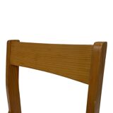 Vintage Pinewood dining chair 70's minimalist design