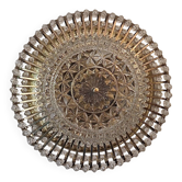 Lustre en laiton et en verre par Ernst Palme Palwa, années 1970