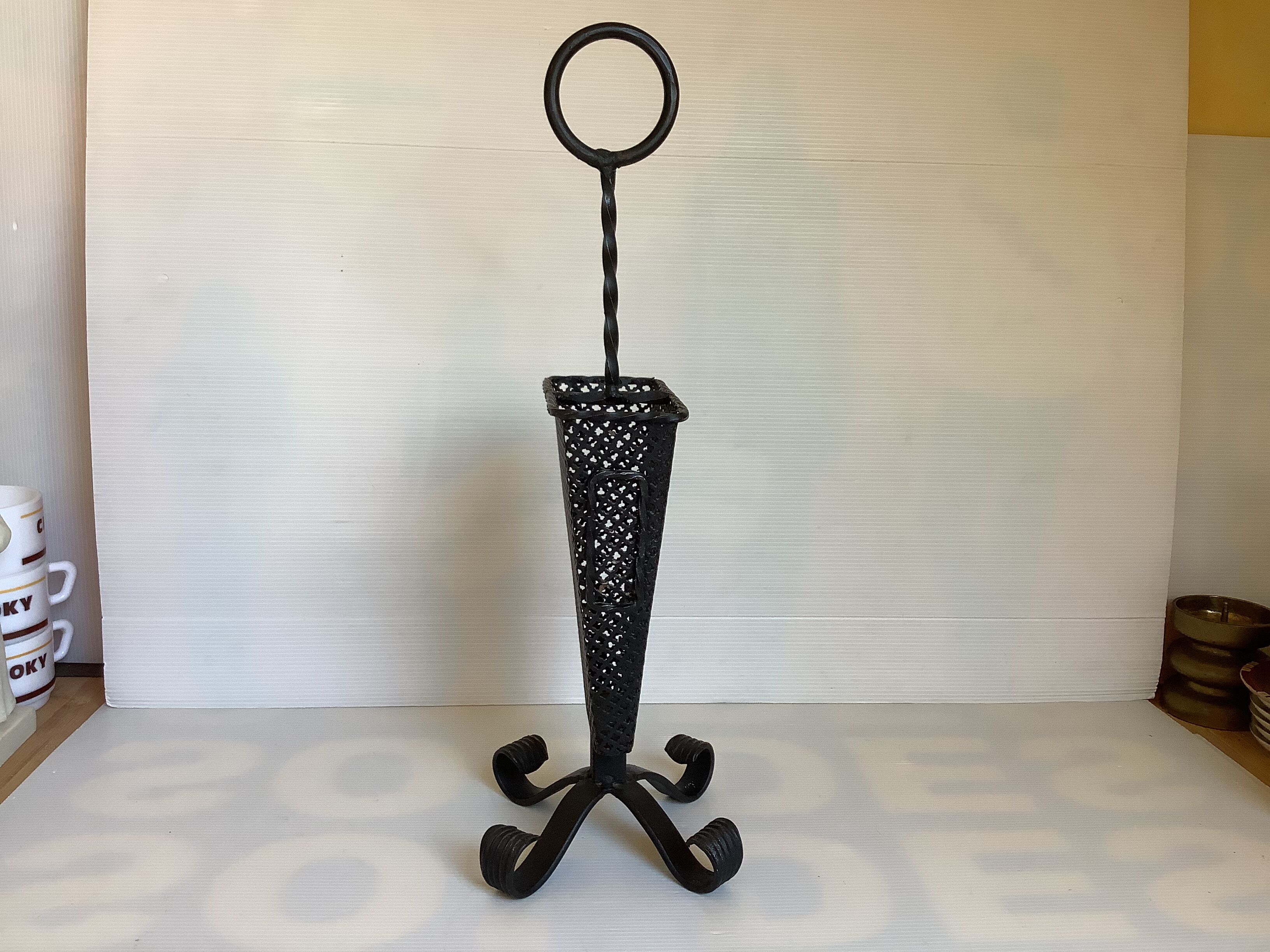 Fireplace match holder