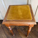 Antique wooden stools, velvet seats