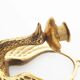 Pair of 1940's Brass 'Swan' wall candlestick holders