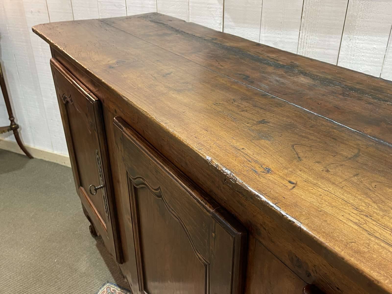 18th century Louis XV 3-door cherrywood sideboard