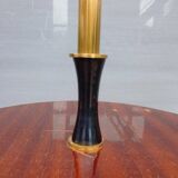 Brass floor lamp with neo-classical 3-light shelf