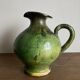 Provence 1950 jar in green glazed earthenware