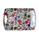 Large melamine serving tray The Leonardo Collection floral decoration