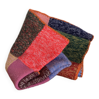 Plaid patchwork en laine