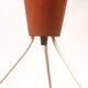 1950s ceiling lamp triangle in teak
