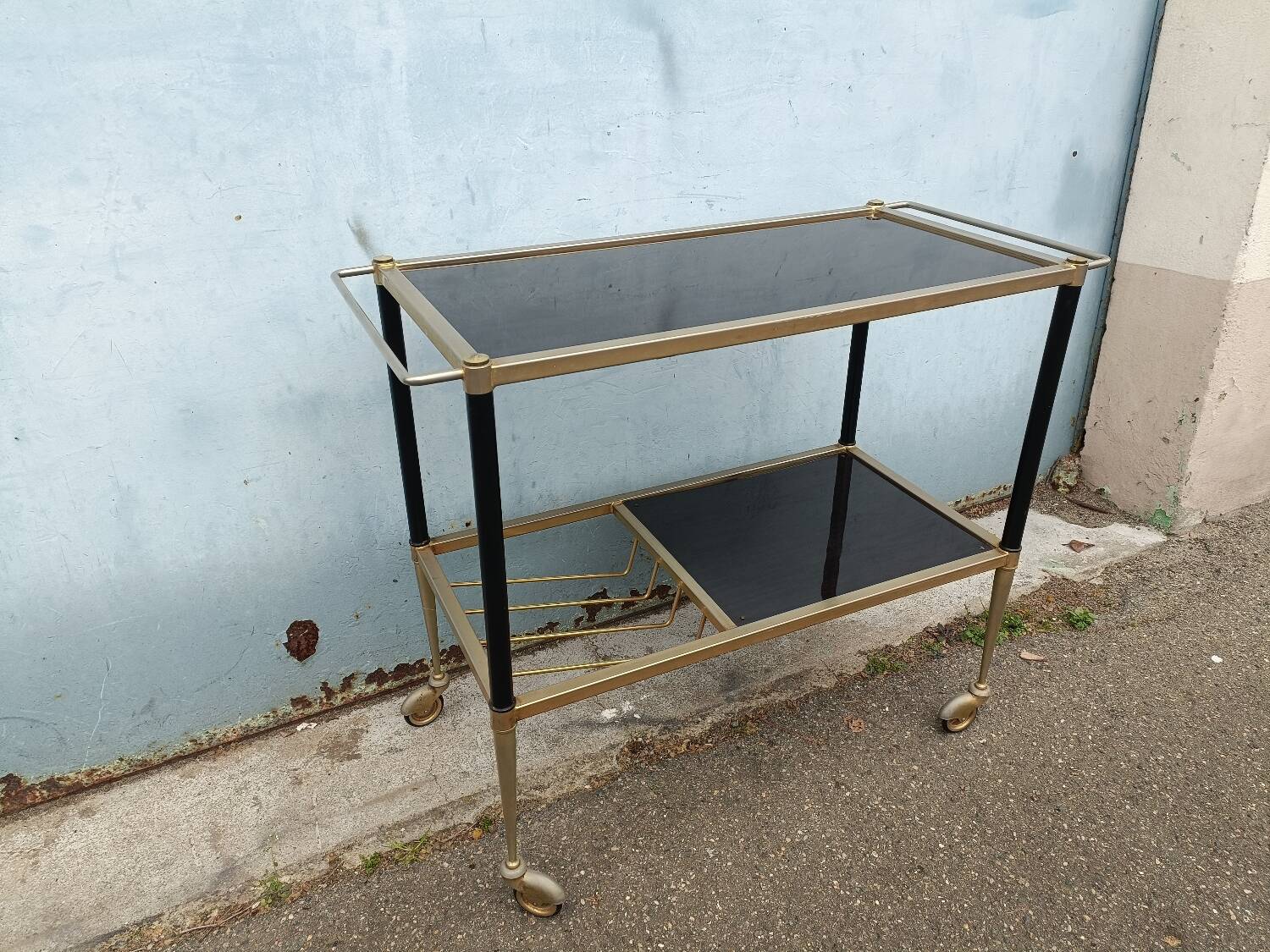 Desserte table roulante vintage